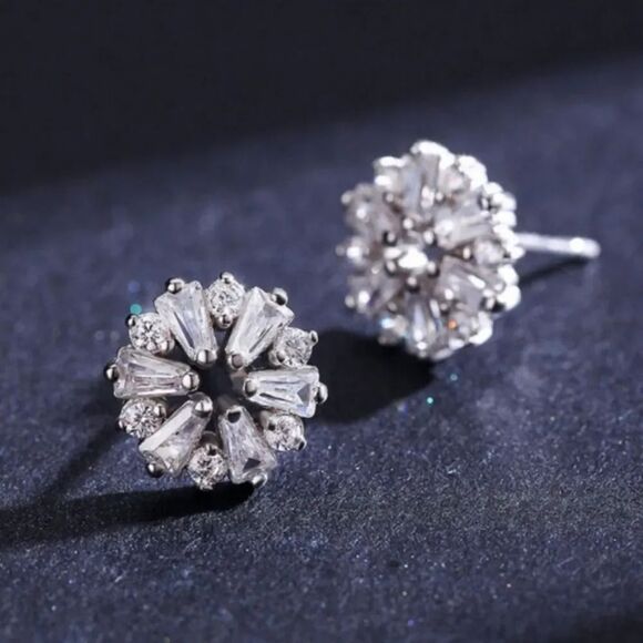 Swarovski Jewelry - Swarovski Elements 925 Sterling Silver Stud Earrings